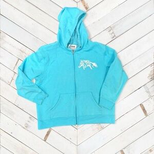 Women’s Blue Hoodie Jacket